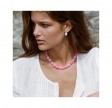 anni lu pink lake necklace - pink