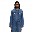 darts shrunken jacket seaside - denim blue