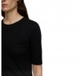 closed crewneck shortsleeve tee - black