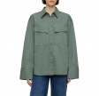 closed utility shirt - faded green