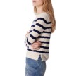 estelle sweater - ecru/navy