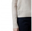 closed crew neck cropped - stone beige