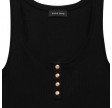 anine bing alessia tank - black