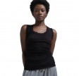 flounce top - black
