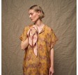 clara silk dress - yellow