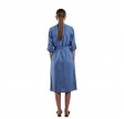hillary linen dress - blue