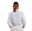 carmen blouse - white