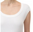 closed cap sleeve t-shirt - ivory