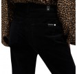 calie straight corduroy - black