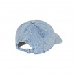 anine bing jeremy baseball cap - bleached blue denim