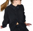 trw ellen denim shirt wash milano black - black