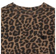 anine bing miles sweatshirt leopard - black and brown leopard