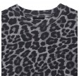anine bing miles sweatshirt leopard - grey leopard