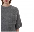closed crew short sleeve - dark grey melange 