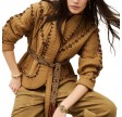 ba&sh jacket cocoon - camel