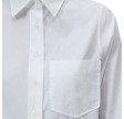 closed lace detail shirt - white