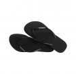 havaianas slim glitter - black
