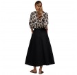 lorena skirt linen - black