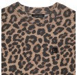 anine bing beth mini dress - black and brown leopard