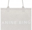 anine bing tote leopard - washed white