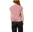theoxane mariniere tank top - offwhite red