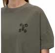 closed cropped t-shirt - cypress green 
