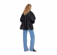 anine bing sandy jacket leather - black