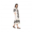 manuela emb puff dress - cream 