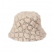 reversible bucket hat holly - mono lala shearling white 