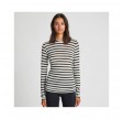 thyra wool top - ecru sailor stripe