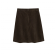 estelle skirt short corduroy - smokey brown