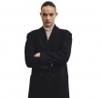 pomandére double-breasted coat - night blue