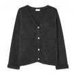 women cardigan east - charcoal melange 