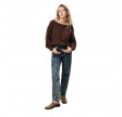 women's jumper damsville - brownie black melange