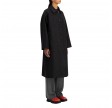 women balmacaan pressed wool - anthracite