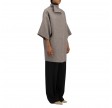 women kimono mantle pressed wool - natural casha