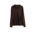 ayumi silk blouse - dark brown
