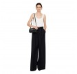 anine bing elly crossbody bag - hight shine black