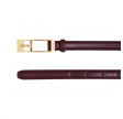 anine bing elly belt smooth leather - burgundy