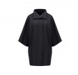 kimono mantle pressed wool - black
