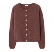 women's cardigan vitow - choco black melange