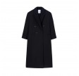 pomandére double-breasted coat - night blue