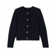 gaspard knitted cardigan - marine