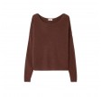 women's jumper damsville - brownie black melange