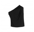 lana silk tank - black