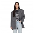 anine bing ave tee collegiate lepard - washed charcoal