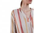 julia dress - light brown stripe