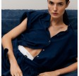 closed sleeveless shirt - dark blue