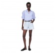 anine bing plaza shirt - blue and white mini stripe 