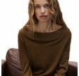 closed wide neck long sleeve - light mocha brown 